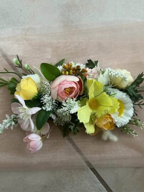 flower hair comb accessory